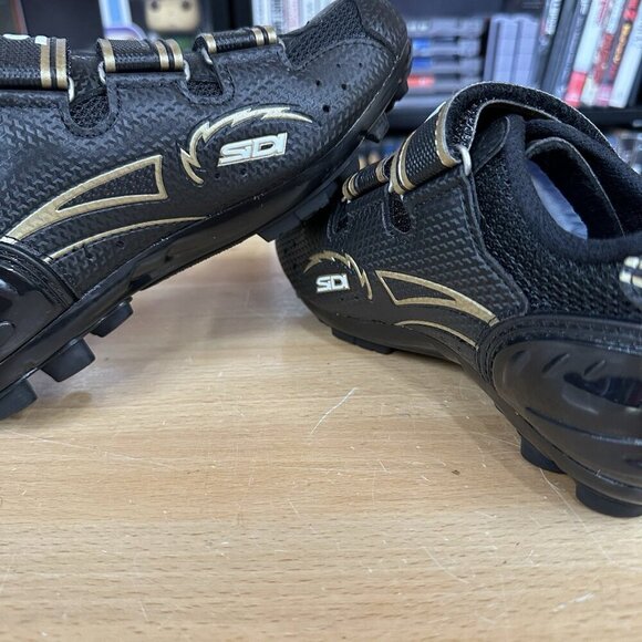 Sidi Bullet 2 Women Size 37 EU 5-5.5 US Black Gold Mountain Bike Cycling Shoes - Picture 6 of 7